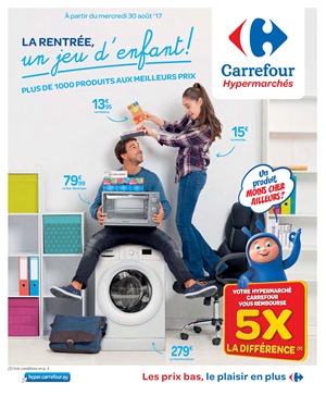 Folder Carrefour du 30/08/2017 au 11/09/2017 - La rentrée 