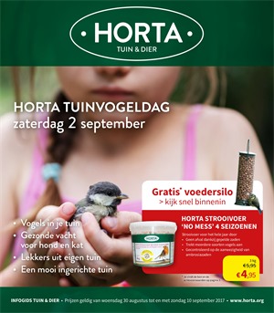 Horta folder van 30/08/2017 tot 10/09/2017 - tuinvogeldag