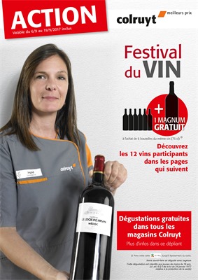 Folder Colruyt du 06/09/2017 au 19/09/2017 - Festival du vin