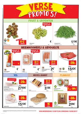 Carrefour Market folder van 13/09/2017 tot 19/09/2017 - Verse Promo's 