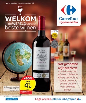 Carrefour folder van 04/10/2017 tot 27/10/2017 - Carrefour Wijn