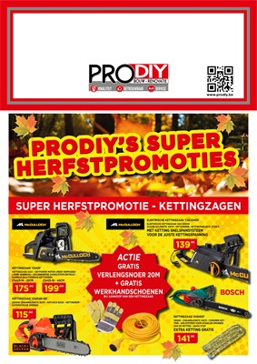 Prodiy folder van 05/10/2017 tot 22/10/2017 - Herfstpromoties