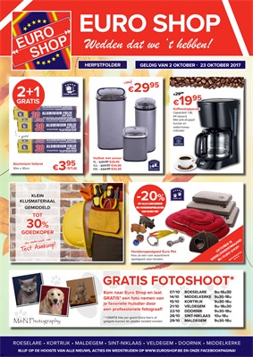 Euro Shop folder van 02/10/2017 tot 23/10/2017 - Promo
