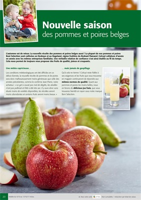 Folder Colruyt du 04/10/2017 au 17/10/2017 - promo pommes et poires belges