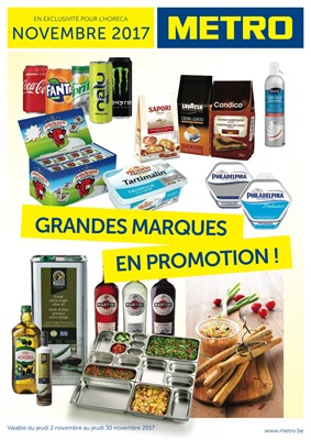 Folder Metro du 02/11/2017 au 30/11/2017 - Grandes Marques en Promotion !