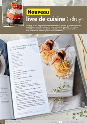 Folder Colruyt du 02/11/2017 au 14/11/2017 - Nouveau livre ded cuisine Colruyt