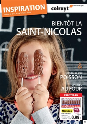 Folder Colruyt du 02/11/2017 au 14/11/2017 - Bientôt la Saint-Nicolas