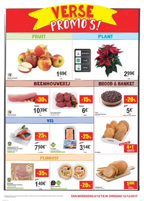 Carrefour Market folder van 06/12/2017 tot 12/12/2017 - Verse promo's