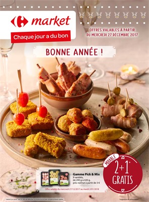 Folder Carrefour du 27/12/2017 au 02/01/2018 - BONNE ANNÉE !