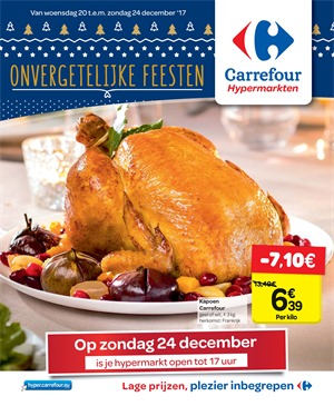 Carrefour folder van 20/12/2017 tot 24/12/2017 - ONVERGETELIJKE FEESTEN
