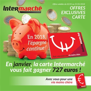 Folder Intermarché du 02/01/2018 au 31/01/2018 - Offres exclusive cartes Janvier