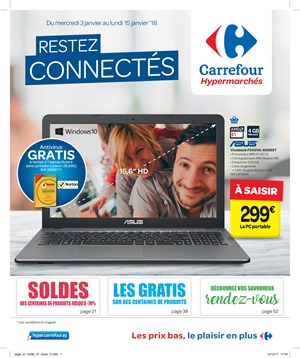 Folder Carrefour du 03/01/2018 au 15/01/2018 - Multimédia promo de la semaine