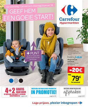 Carrefour folder van 17/01/2018 tot 29/01/2018 - Geef hem een goeie start!