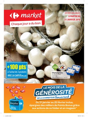 Folder Carrefour Market  du 31/01/2018 au 11/02/2018 - Promo de la semaine