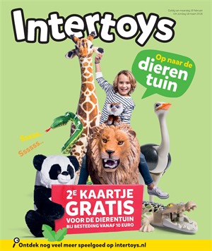 Intertoys folder van 19/02/2018 tot 18/03/2018 - Op naar de dierentuin