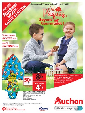 Folder Auchan du 19/03/2018 au 02/04/2018 - promotions du mois