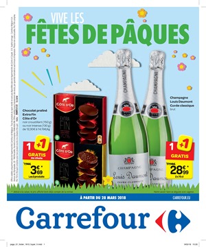 Folder Carrefour du 28/03/2018 au 09/04/2018 - promotions de la semaine