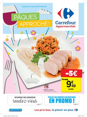 Folder Carrefour du 21/03/2018 au 02/04/2018 - promotions de la semaine