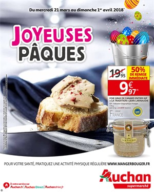 Folder Auchan Roncq du 21/03/2018 au 01/04/2018 - promotions de la semaine