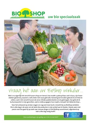 Bio Shop folder van 01/05/2018 tot 31/05/2018 - promoties van de maand