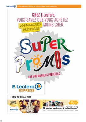 Folder E.Leclerc du 02/05/2018 au 12/05/2018 - promotions de la semaine