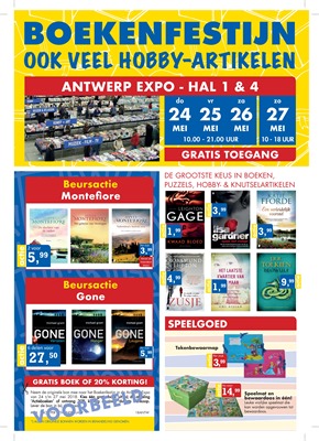 Boekenfestijn folder van 01/05/2018 tot 31/05/2018 - maandpromoties