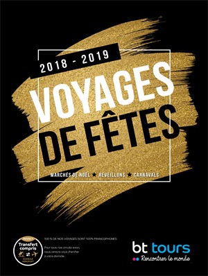Folder BT Tours du 01/06/2018 au 31/07/2019 - Voyages de fêtes