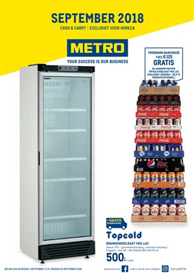 Metro folder van 01/09/2018 tot 30/09/2018 - Topdeals non food
