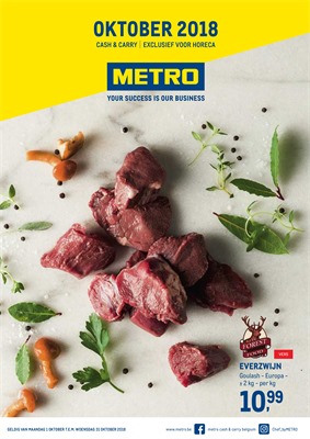 Metro folder van 01/10/2018 tot 31/10/2018 - Stoofvlees