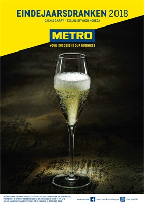 Metro folder van 01/11/2018 tot 30/11/2018 - Metro Eindejaarsdranken