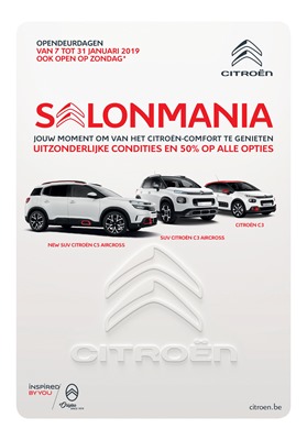 Citroën folder van 07/01/2019 tot 31/01/2019 - Autosalon folder