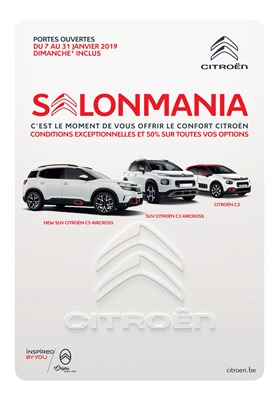 Folder Citroën du 07/01/2019 au 31/01/2019 - Salon voiture