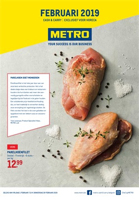 Metro folder van 01/02/2019 tot 28/02/2019 - Restaurant