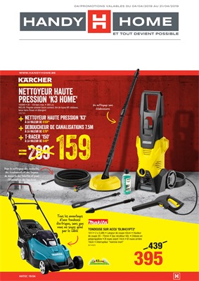 Folder HandyHome du 04/04/2019 au 21/04/2019 - Promotions du mois