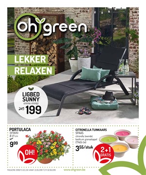 Oh! Green folder van 22/05/2019 tot 02/06/2019 - Lekker relaxen