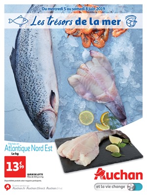 Folder Auchan du 05/06/2019 au 08/06/2019 - Trésors de la mer