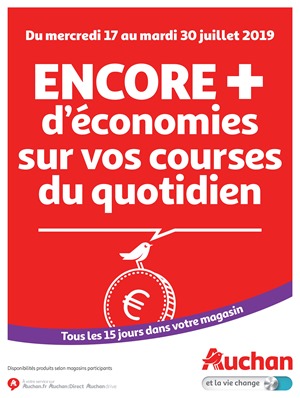 Folder Auchan du 17/07/2019 au 30/07/2019 - Encore d'economies