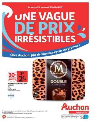 Folder Auchan du 17/07/2019 au 27/07/2019 - Vague de prix irr.