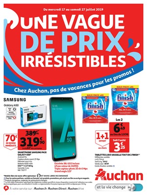 Folder Auchan du 17/07/2019 au 27/07/2019 - Vague de prix