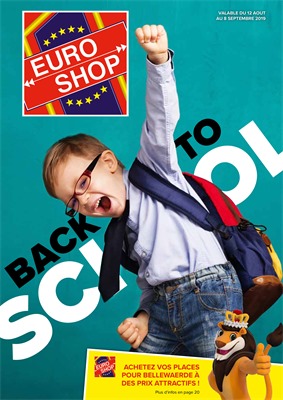 Folder Euro Shop du 12/08/2019 au 08/09/2019 - Back to school