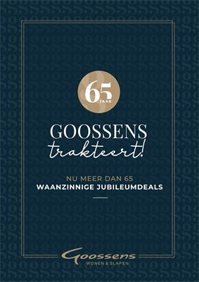 Goossens Wonen & Slapen folder van 14/10/2019 tot 31/10/2019 - Jubileum folder