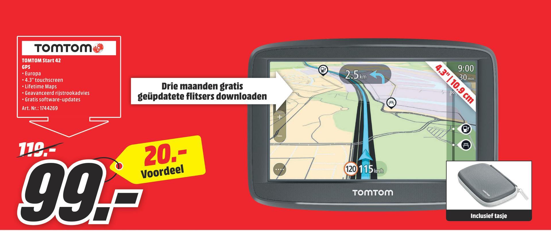 MediaMarkt folder van 16/07/2018 tot 22/07/2018 - TOMTOM Start 42 GPS auto West-Europa (1AA4.054.00) 1AA4.054.00 START 42 WESTERN EUROPE 23 COUNTRIES
