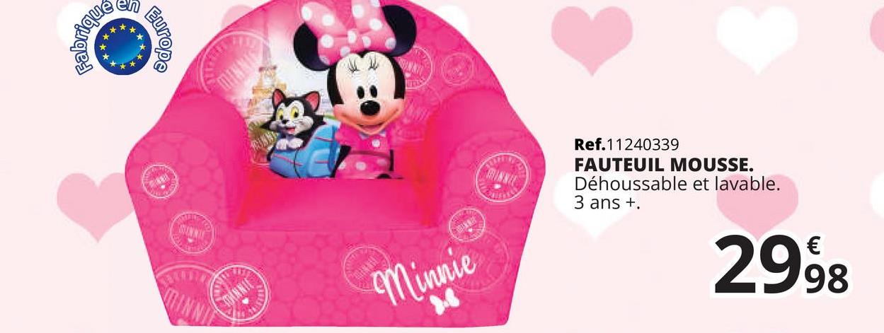 fauteuil minnie maxi toys