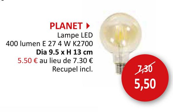 Ampoule LED Planet 4W E27 Ampoules Ampoules LED