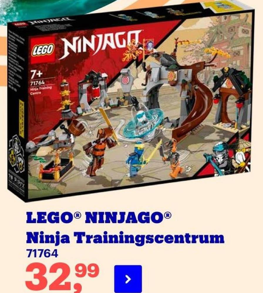 KOS
LEGO NINJAGOT.
7+
71764
Centre
V.
LEGO® NINJAGO®
Ninja Trainingscentrum
71764
3299
>
