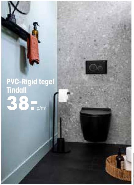 Pvc Rigid Tegel Tindall Grijs PVC Rigid tegel in grijsdessin. Zeer sterk en geschikt voor intensief woongebruik. 4 mm dik