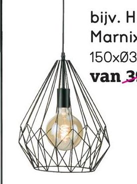 Hanglamp Marnix - zwart - 150xØ30 cm Hanglamp Marnix is een lamp met een moderne uitstraling en een industrieel tintje. De lamp is zwart en hij is gemaakt van metaal.