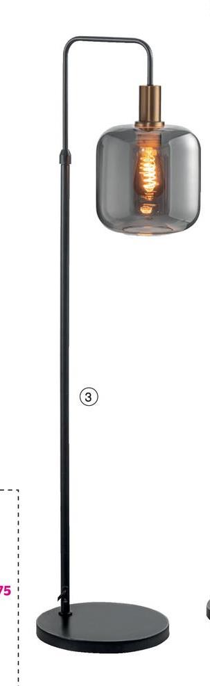 Vloerlamp Toulouse - zwart - 108-150x35x28 cm