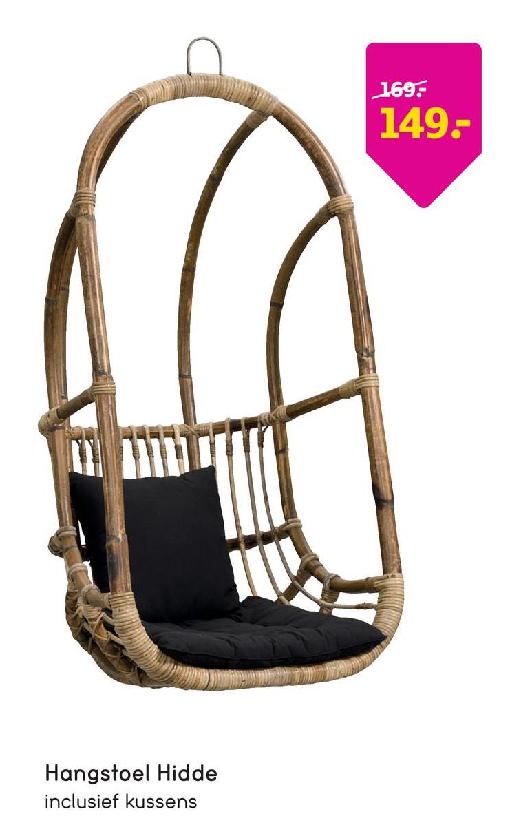 Hangstoel Hidde - rotan - antiekgrijs Hangstoel Hidde is een luxueuze en comfortabele stoel die perfect binnen te gebruiken is. Deze stoel is gemaakt van rotan en is grijs van kleur. In deze hangstoel kunt u loungen en chillen.