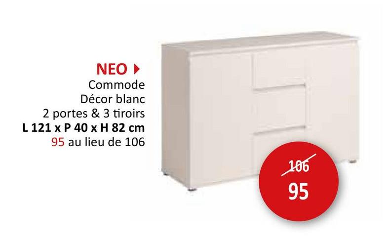 Commode Neo 121x40x82cm Éléments D'appoint Commode Chambre Junior Commodes Armoires De Rangement